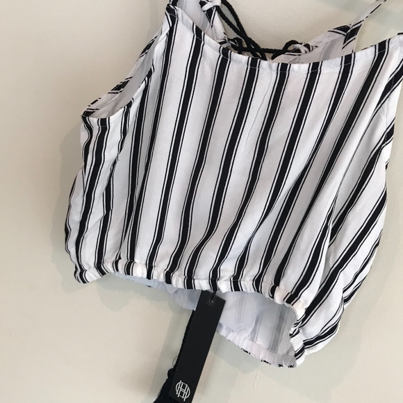 NWT HOUSE OF HARLOW 1960 SEAR STRIPE CROP TOP boho - Picture 6 of 6
